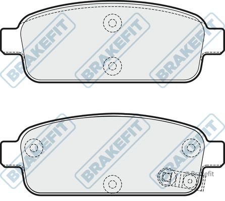 APEC BRAKING Комплект тормозных колодок, дисковый тормоз PD3269